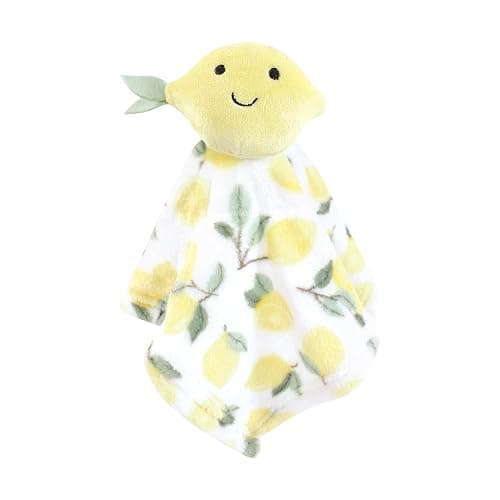 Hudson Baby Infant Girls Animal Face Security Blanket, Fruits, One Size thumbnail 4