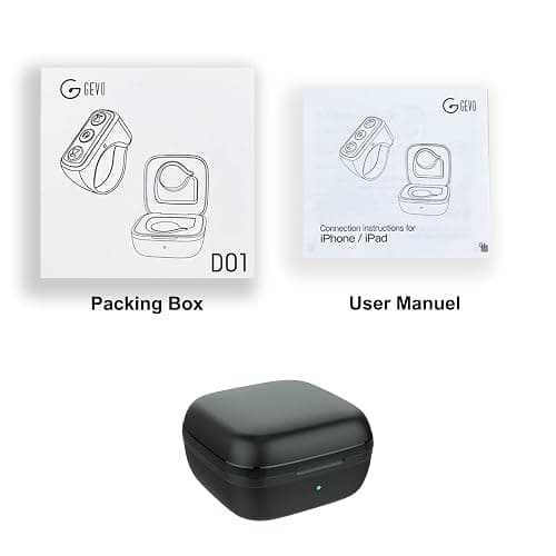 TIK Tok Bluetooth Remote Control Page Turner for iPhone Android Ipad Cell Phone Camera Remote Shutter Selfie Button, Bluetooth Ring for Kindle (Black) thumbnail 7