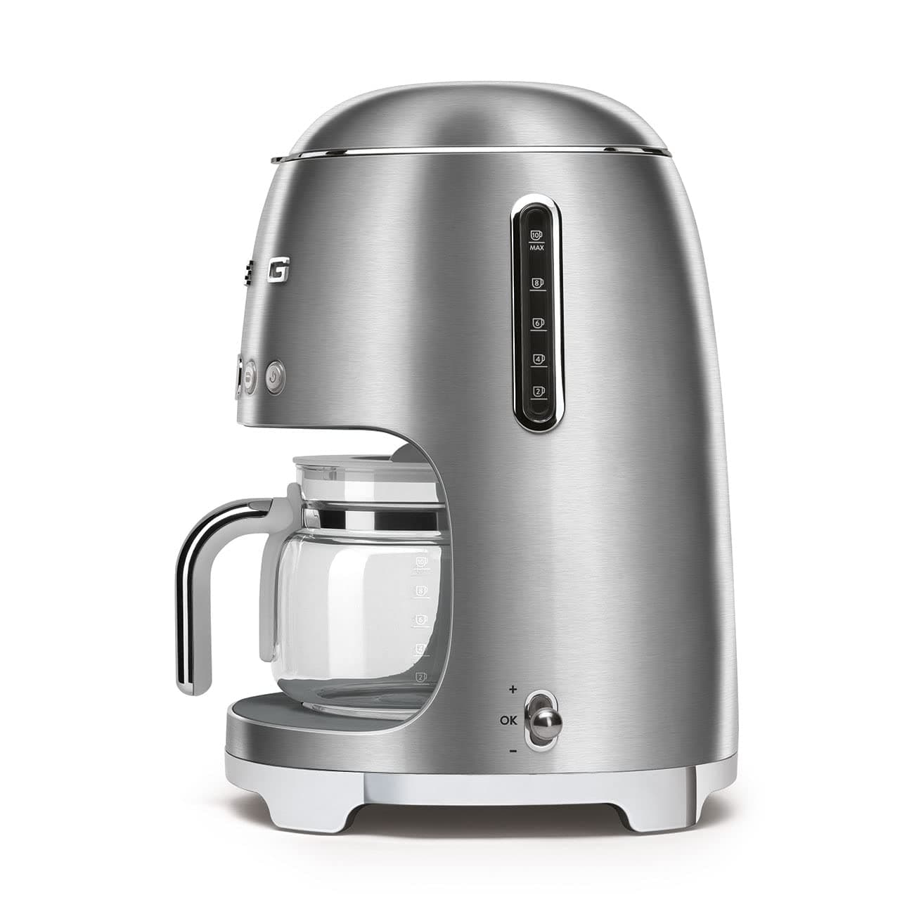 Smeg Máquina de café programável estilo retrô 1950 com 10 xícaras (aço inoxidável), grande thumbnail 5