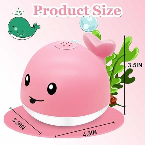 Baby Bath Toys 6-12 Months - Rechargeable Toddla Whale Bath Toys Sprinkler Light Up Pool Bathtub Tub Toys for Toddlers Infants Kids Ages 1-3 2-4 3-5 Spray Water Baby Easter Birthday Shower Gifts thumbnail 2