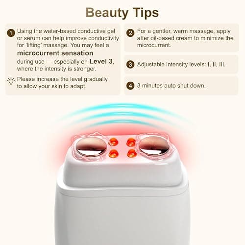 Aphrona Galvanic Spa - Facial Toning Device - Micro-Current Gua Sha face Tone Device - Skin Firming - FDA Cleared Facial Massager thumbnail 5