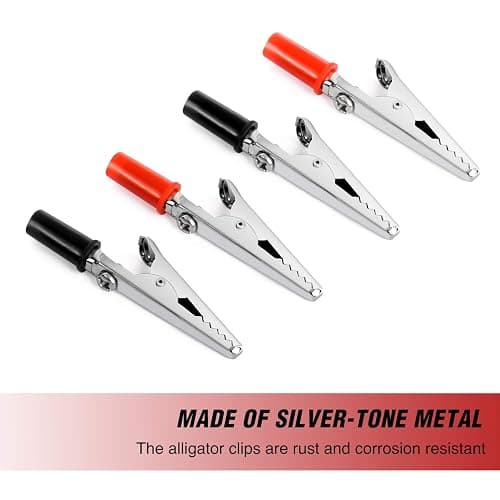 Nilight - 50052R 60Pcs Metal Alligator Clip Clamp Assortment Test Lead Electrical Battery Clamp Connector Alligator Connector Electrical Assortment Charging Clip thumbnail 7