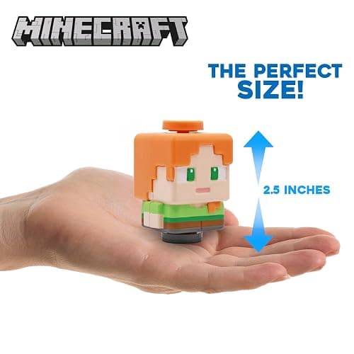 Minecraft Spinner Toys Series 2 – Pig, Magnetic & Stackable Fidget Spinner – Official Licensed Collectible by Just Toys LLC (2.5″) (Glow-in-The-Dark Creeper, Panda, Alex, Enderman, Pig) thumbnail 5