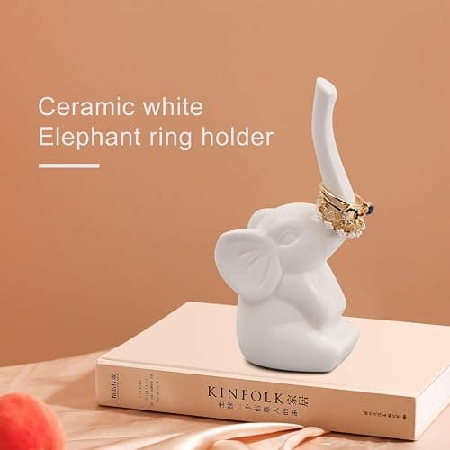 Kioiner Ceramic Elephant Ring Holder thumbnail 4