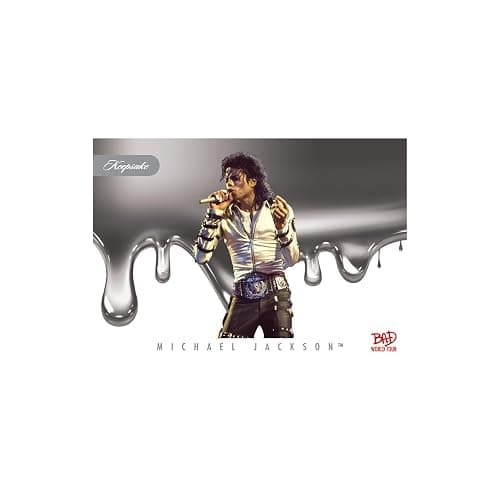 Michael Jackson Bad World Tour Keepsake Premiere Blaster Box Trading Cards | 8 Packs, Authentic Worn Glove Relics, 300+ Card Set, 1/1 Cut Signature Chase, Numbered Parallels thumbnail 8