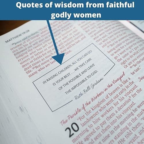 NIV, The Woman's Study Bible, Hardcover, Full-Color, Red Letter: Receiving God's Truth for Balance, Hope, and Transformation thumbnail 9