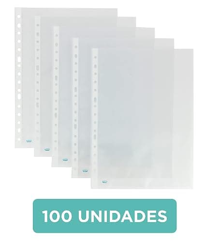 Elba, Fundas Plástico A4 Transparente, 100 Unidades, Multitaladro, Polipropileno Piel de Naranja 70μ thumbnail 2