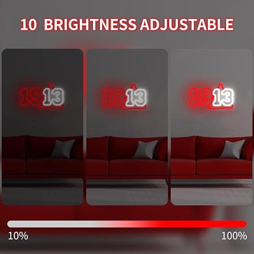 Vveikea 1913 Sorority Neon Sign Dimmable Sorority Neon Lights for Wall Decor Sorority LED Sign 1913 Light Up Sign for Party Sorority Gifts for Women Ladies Sisters thumbnail 4