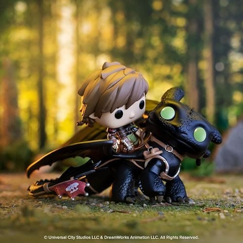 Funko Pop! Rides Deluxe: How to Train Your Dragon – Hiccup with Toothless - Collectable Vinyl Figure - Gift Idea - Official Merchandise - for Kids & Adults - Movies Fans thumbnail 2