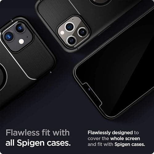 Spigen EZ Fit Tempered Glass Screen Protector for iPhone 12, iPhone 12 Pro - 2 Pack thumbnail 5