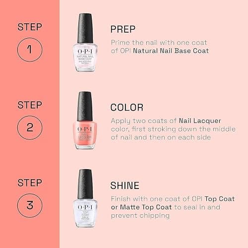 OPI Nail Lacquer Classic Nail Polish Colors | White, Gray & Black Shades | Crème, Shimmer, and Glitter Chip Resistant Nail-Polish | Fast Drying, Streak-free Formula | 0.5 Fl Oz thumbnail 5