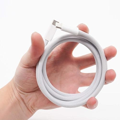 Airpods Pro 2nd/3rd Gen Charger, 20W USB-C Airpods 4/5 Charging Cord, USB C to usb c Woven Cable for AirPod Pro 3 (2025), Max 2 Wireless Earbuds, iPhone 18/17/17E/16/16E/15 Charging Cord Power Adapter thumbnail 5