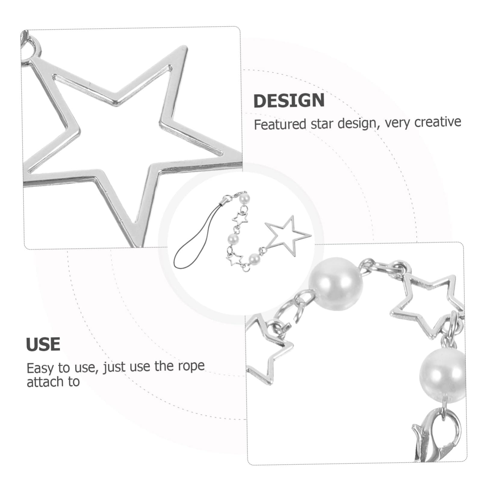 jojofuny Phone Charms Aesthetic Phone Strap Charm Alloy Mobile thumbnail 5