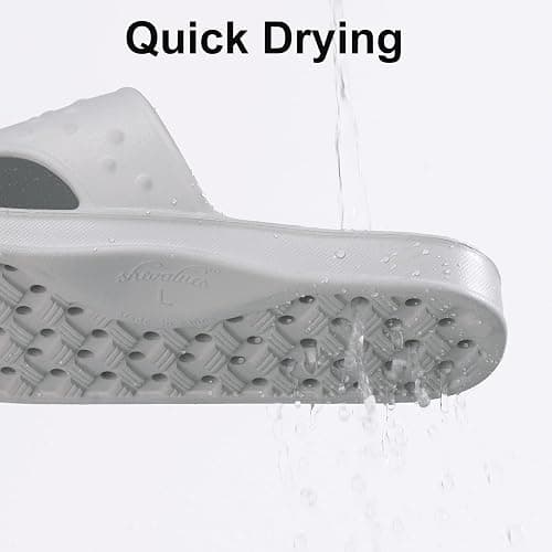 shevalues Shower Shoes for Women Men with Arch Support Quick Drying Pool Slides Lightweight Beach Sandals with Drain Holes | Arch Support, Quick Drying, Drain Holes, Lightweight thumbnail 3