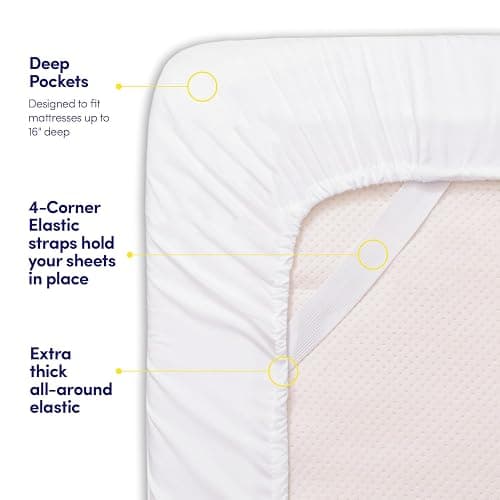 1500 Supreme Collection Queen Sheet Sets White - Luxury Hotel Bed Sheets and Pillowcase Set for Queen Mattress - Extra Soft, Elastic Corner Straps, Deep Pocket Sheets, Queen White thumbnail 6