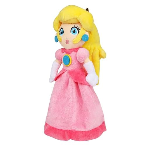 Princess Peach Plush Toy - 10 Inch Soft Princess Peach Doll, Plush Toy Stuffed Character Collection, Gift for Kids Girls Movie Fans - Image 1