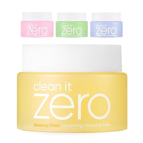 BANILA CO Clean it Zero Nourishing Cleansing Balm | Korean Makeup Remover for Dry Skin | Vegan | Made with Ginseng Root & Soybean Peptide (100ml / 3.38 fl. oz + Gift) - Image 1