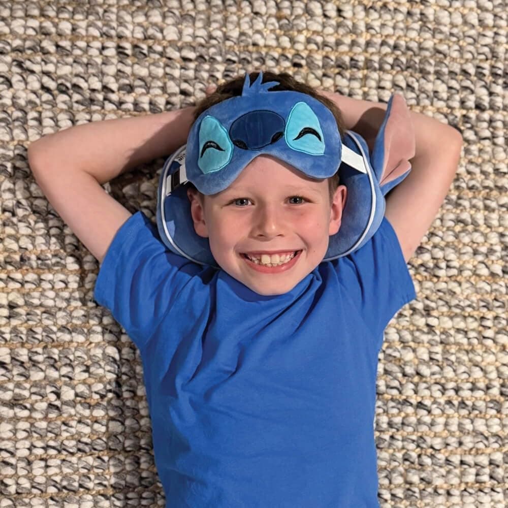 Relaxeazzz Stitch Travel Pillow & Eye Mask Set thumbnail 4