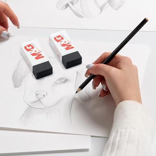 M&G Pencil Eraser for Kids, 30 Pack, Black Erasers Bulk for Artists, Drawing Eraser for Sketching, Art Erasers for Drawing, School,Office Supplies thumbnail 2