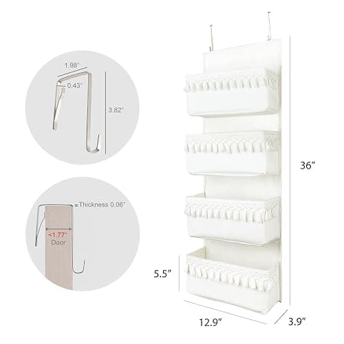 4 pocket over the door organizer  thumbnail 3