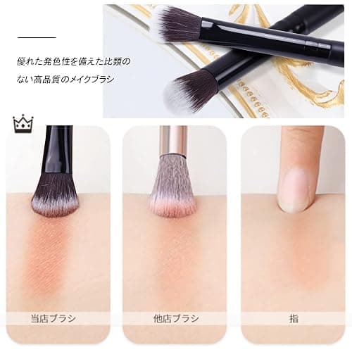 MSQ Eye Makeup Brushes 12pcs Eyeshadow Makeup Brushes Set with Soft Synthetic Hairs & Real Wood Handle for Eyeshadow, Eyebrow, Eyeliner, Blending(Pure Black) thumbnail 5