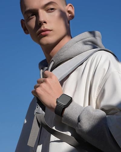 Braided Stretchy Band Compatible with Apple Watch Bands 38mm 40mm 41mm 42mm 44mm 45mm 46mm 49mm Women Men, Soft Nylon Solo Loop Magnetic Sport Strap for iWatch Series 11 10 9 8 7 6 5 4 3 2 1 SE Ultra thumbnail 6