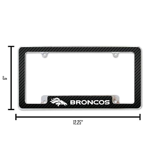 Rico Industries NFL Football Black 12" x 6" Chrome All Over Automotive License Plate Frame for Car/Truck/SUV thumbnail 6