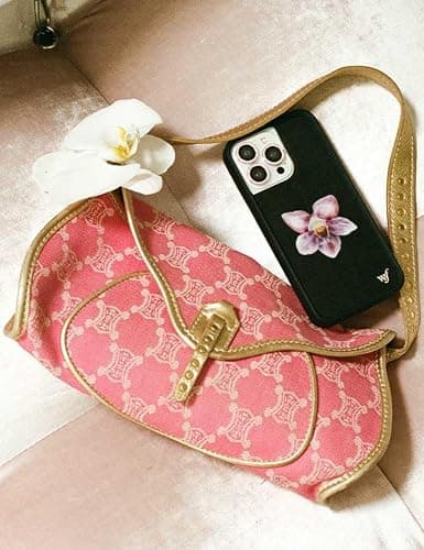 Wildflower Cases - Compatible with iPhone 17 | Protective Black Bumper, 4ft Drop Test Certified, Women Owned Small Business | Orchid - Classic Purple Art Flower Trendy Cute Floral thumbnail 3