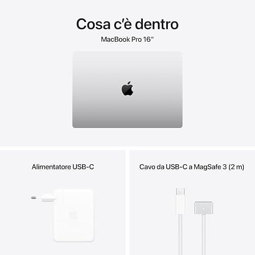 Apple 2024 MacBook Pro Portatile con chip M4 Pro, CPU 14 core e GPU 20 core: display Liquid Retina XDR 14,2", 24GB di memoria unificata, 1TB di archiviazione SSD; color Nero siderale thumbnail 6