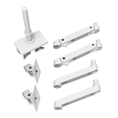Ergotron – Upgraded LX Pro Premium Vertical Stacking Dual Monitor Arm, VESA Desk Mount – for 2 Monitors Up to 24 Inches, 4 to 22 lbs Each – White thumbnail 9