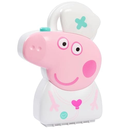 Peppa Pig Checkup Case Set with Carry Handle, 8-Piece Doctor Kit for Kids with Stethoscope, Kids Toys for Ages 3 Up by Just Play thumbnail 6