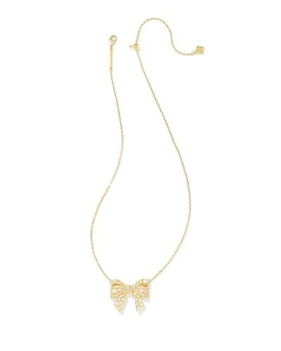 Kendra Scott Krista Bow Short Pendant Necklace, Fashion Jewelry for Women thumbnail 2