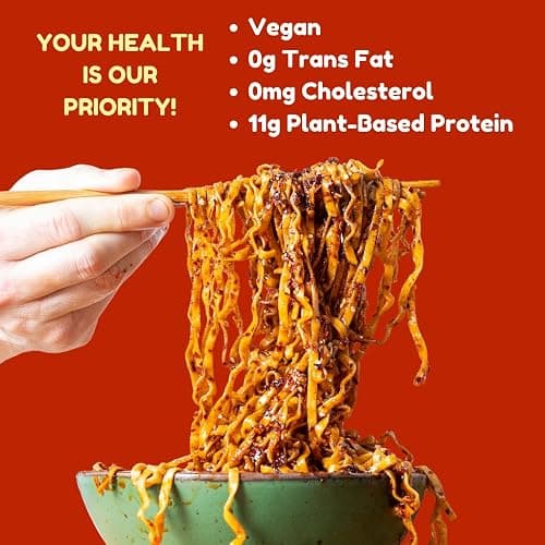 Hello Kitty x A-Sha Healthy Ramen Noodle Variety Pack (4 Flavors, 20 Count), Vegan, Air-Dried, 11g of Plant-Based Protein thumbnail 4