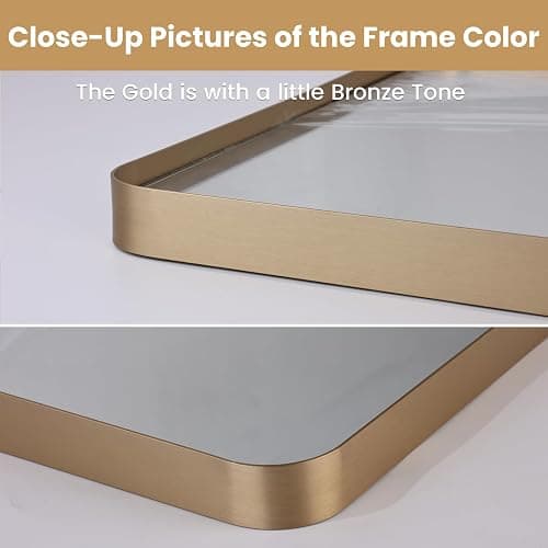LOAAO 22”X30” Gold Bathroom Mirror thumbnail 4