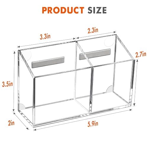 BEYGORM Magnetic Dry Erase Marker Holder for Whiteboard,Non-slip Acrylic Magnet Pen Holder for Fridge Refrigerator,Locker Organizer for Work,Locker Accessories,Pencil Cup for Desk,Marker Organizer thumbnail 2