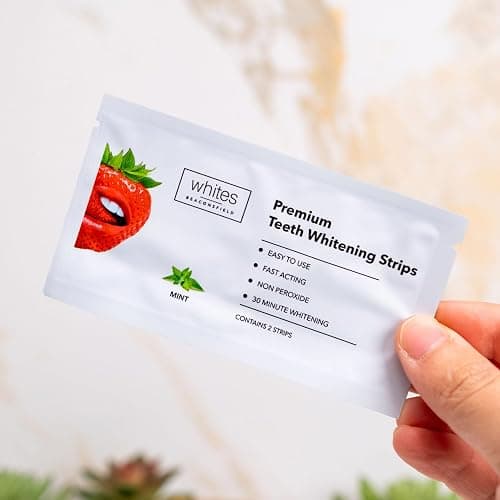 Whites Beaconsfield Teeth Whitening Strips, 28 Strips (14-Day Treatment) – Non-Peroxide Formula, Enamel-Safe, Brighten Teeth Fast, Removes Coffee, Wine, Smoke Stains, Safe for Sensitive Teeth thumbnail 6