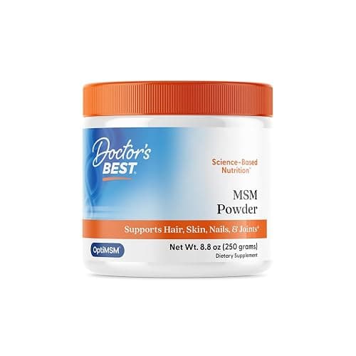 Doctors Best MSM Powder, Supports Hair, Skin, Nails, & Joints, Non-GMO, Gluten Free, Soy Free, Vegan Net Wt. 8.8 oz (250 Grams) - Image 1