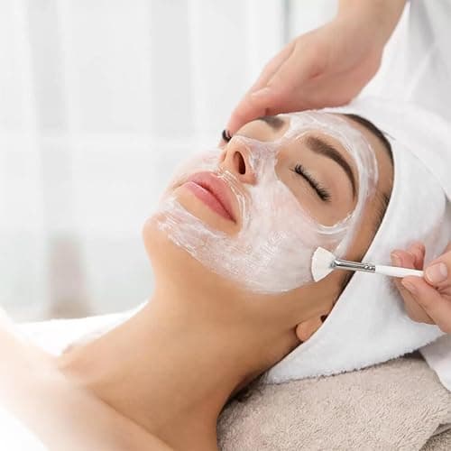 20 Pieces Fan Brushes Facial Applicator Brush Soft Makeup Mask Acid Applicator Brush Esthetician Cosmetic Brush for Mud Cream, Makeup Peel (White) thumbnail 6