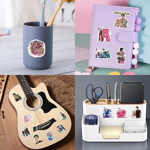50pcs Zombies Stickers for Scrapbook Journal, Fun Cartoon Stickers for Teens Adult, Waterproof Vinyl Decals for Water Bottle Laptop Guitar Phone Computer Travel Case thumbnail 7