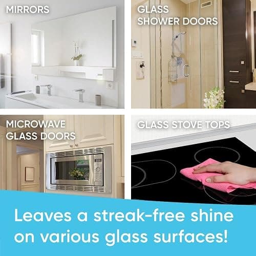 Windex Original Blue Window, Glass and Mirror Cleaner, Removes Fingerprints, Smudges, and Smears, Shine Spray, Bottles Made from 100% Recycled Plastic, 765mL thumbnail 7