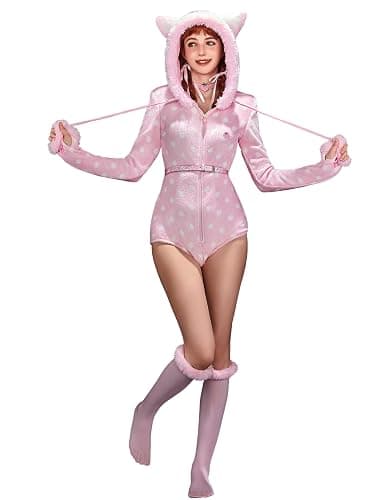 Micotaku Strawberry Shortcake Womens Bodysuit Onesie Pajama Strawberry Crunch Ice Cream Onesie thumbnail 2