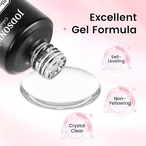 JODSONE Blooming Clear Gel Nail Polish, 15ml for Spreading & Watercolor Effects, Floral Nail Art Design, U V & LED Cure, Light Up Your Nail Life thumbnail 6