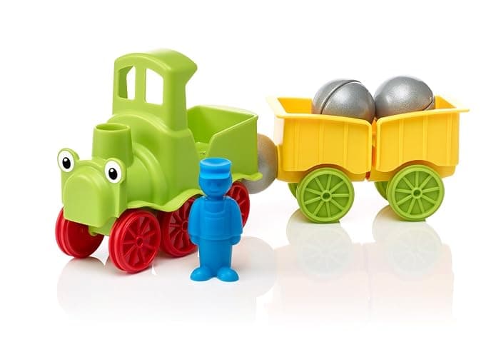 SmartMax My First Animal Train STEM Magnetic Discovery Play Set with Moving Train and Soft Animals for Ages 1-5 thumbnail 6