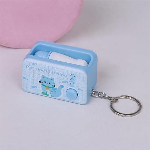 NUEAYMS Glowing Cat Paw Keychain With LED Light For Night Safety Stress Relief Bouncy Design thumbnail 5