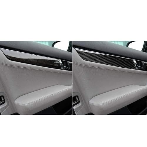 NVCNX Carbon Fiber Compatible with Mercedes-Benz C-Class W204 C250 C300 C350 C63 AMG 2008 2009 2010 2011 2012 2013 2014 Sedan Accessories Door Panel Cover Interior Trim Sticker Decal 4PCs thumbnail 3