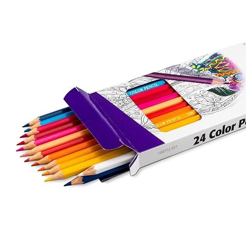 Pentel Arts Colored Pencils, Assorted Colors, Set of 24 (CB8-24) thumbnail 2