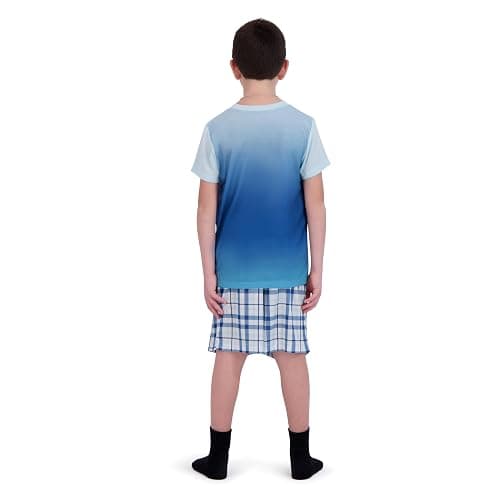 US Angels Pajamas Set for Boys, 4-Piece Set, Short Sleeve Shirt with Pajama Shorts thumbnail 6