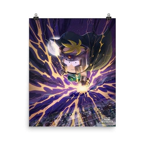 South Park Butters Professor Chaos Premium Satin Poster - 18" x 24" - Image 1