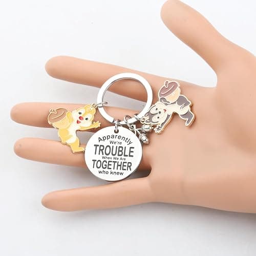 KUIYAI Cartoon Merchandise Chip Dale Squirrel Lovers Gift Apparently We're Trouble When We Are Together - Apparentlydalechipk thumbnail 5