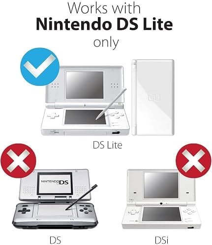 DS Lite Charger Kit, AC Power Adapter and Stylus Pen for Nintendo DS Lite Systems, Wall Travel Charger Power Cord Charging Cable 5.2V 450mA thumbnail 2